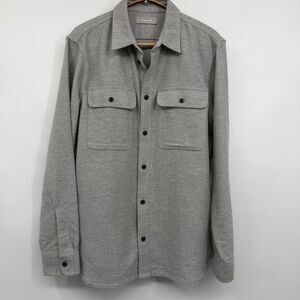 Everlane Gray Heavyweight Overshirt Long Sleeve Button Down Shirt Jacket Medium